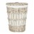 Safavieh Maggy White Rattan Laundry Basket Perspective: left