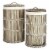 Safavieh Libby Rattan Laundry Baskets - White Perspective: left