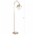 SAFAVIEH Jonas Floor Lamp | Brass | Perspective: left