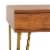 SAFAVIEH Pine 2-Drawer Desk Natural Perspective: left