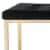 SAFAVIEH Reynolds Velvet Bench Black / Brass Perspective: left
