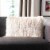 Safavieh Chic Shag Pillow - Ivory Perspective: left