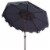 SAFAVIEH Outdoor Collection Zimmerman 9-Foot Market Umbrella Navy/White Perspective: left