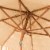 SAFAVIEH Outdoor Collection Tiki 9-Foot Crank Umbrella Tan Perspective: left