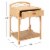 SAFAVIEH Bea 1-Drawer 1 Shelf Nightstand Natural Perspective: left