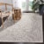 Safavieh Martha Stewart Courtyard Indoor Outdoor Accent Rug - Charcoal / Beige Perspective: left