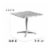 Flash Furniture 31.5'' Square Aluminum Indoor/Outdoor Table with Base (TLH0533) Perspective: left