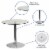 Flash Furniture Table,Tempered Glass,Round,31-1/2  Dia.  CH-7-GG Perspective: left