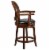 Flash Furniture 26 Wood Swivel Counterstool In Expresso Perspective: left