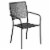 Flash Furniture Steel Folding Patio Table Set Black 5-Pieces (CO30BKF02CHR4BK) Perspective: left