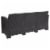 Flash Furniture Wicker Patio Sofa in Dark Gray Perspective: left