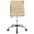 Flash Furniture Low Back Armless Ribbed Swivel Task Chair Tan DS512BTAN Perspective: left