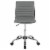 Flash Furniture Low Back Armless Ribbed Swivel Task Chair Light Gray DS512BLTGY Perspective: left