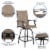 Flash Furniture 30 inch Patio Bar Stool Brown 2-Pieces 2ETSWVLPTO30 Perspective: left