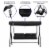 Flash Furniture Outdoor Steel Patio Swing Black (TLH007BK) Perspective: left