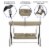 Flash Furniture Outdoor Steel Patio Swing Tan (TLH007TAN) Perspective: left