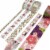 Wrapables Gold Foil Washi Tape in Gift Box Set (20 Rolls), Floral Fireworks Perspective: left