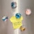 Wrapables Crystal Glass Magnets for Fridge, Whiteboards, Cabinets, (Set of 12), Marble Perspective: left