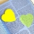 Wrapables Waterproof Transparent Sticky Notes for Home, School, Office (Set of 5), Hearts Perspective: left