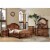Furniture of America Charles 3-Drawer Wood Nightstand in Tobacco Oak Perspective: left