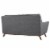 Beguile Living Room Set Upholstered Fabric Set of 2 - Gray Perspective: left