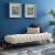 Adept Upholstered Velvet Bench - Ivory Perspective: left
