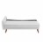 Revive Upholstered Fabric Sofa - White Perspective: left