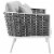 Stance 4 Piece Outdoor Patio Aluminum Sectional Sofa Set - White Gray Perspective: left