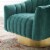 Buoyant Vertical Channel Tufted Accent Lounge Performance Velvet Swivel Chair Perspective: left