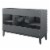 Render 48 Single Bathroom Vanity Cabinet, Gray Perspective: left