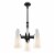 Beacon 3-Light Pendant Light, Opal Black Perspective: left
