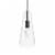 Beacon 1-Light Pendant Light, Clear Black Perspective: left
