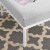 Harmony Sunbrella Outdoor Patio Aluminum Ottoman Gray Perspective: left