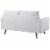 Revive Upholstered Fabric Sofa and Loveseat Set White Perspective: left
