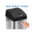 iTouchless Stainless Steel Sensor Trash Can with Wide Lid Opening and AbsorbX Odor Control Perspective: left