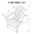 Patio Seating in Plastic for Home or Office Use Perspective: left
