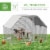 Simplie Fun Spacious & Secure Walk-in Chicken Coop with Shady Roof for Small Animals Perspective: left