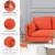 Sofas in Linen for Home or Office Use Perspective: left