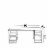 Desks in Solid Wood for Home or Office Use Perspective: left