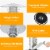 Hivvago 11 000BTU Portable Tabletop Patio Stainless Steel Standing Propane Heater Perspective: left