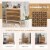 Hivvago 3-Drawer Rattan Dresser Chest with Anti-toppling Device-Brown Perspective: left