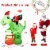 Hivvago 8 Feet Lighted Christmas Inflatable Santa Claus Dinosaur Decoration with Gift Boxes Perspective: left