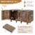 Hivvago 2-Door Cat Litter Box Enclosure with Winding Entry and Scratching Board Perspective: left
