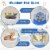 Hivvago Multi-level Cat Tower with Sisal Covered Scratching Posts-Blue Perspective: left