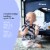 hauck Dream N Play Plus Foldable Travel Bed and Playpen with Mattress, Navy Blue Perspective: left