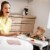 hauck Alpha High Chair Tray Table Compatible with Wooden Alpha+ and Beta+, White Perspective: left