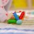 HABA Wooden Clutching Toy Color Carousel (Made in Germany) Perspective: left