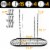 Vdomus 33x17  Pot & Pan Ceiling Rack, Mounted Storage Organizer w/15 Hooks Perspective: left