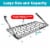 Vdomus Silver Hanging Pot Rack, Wall Mounted Pots & Pans Holder Perspective: left