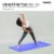 POWRX Yoga Mat Dark Blue 75 x31 x0.6  | Non-Slip Workout Mat for Women Men Home Fitness Perspective: left